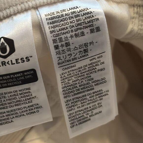 Levi’s RIBCAGE BOOTCUT CORDUROY WOMEN'S PANTS in safari white NWT 30x33 - Picture 6 of 8